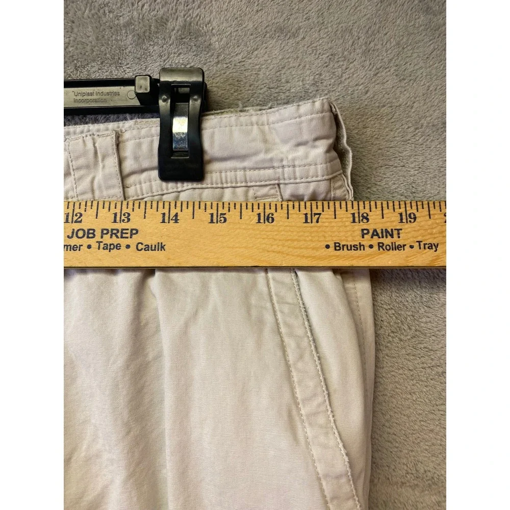 Columbia Outdoor Authentic Tan Khaki Cargo Pants Mens 36x32 Utility Hiking